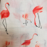 BAMBOO MUSLIN SWADDLE, FLAMINGO