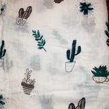 BAMBOO MUSLIN SWADDLE, SUCCULENT